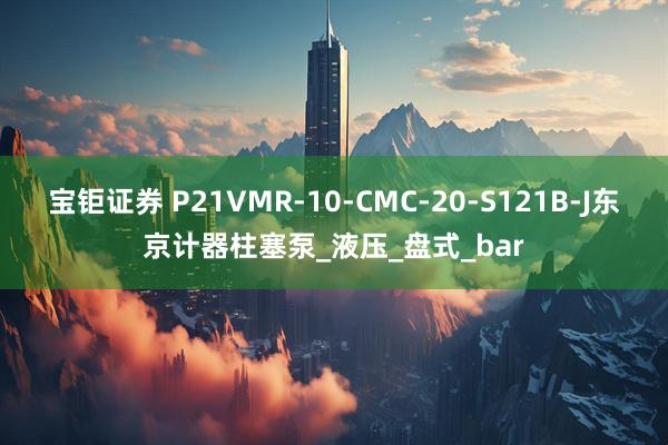 宝钜证券 P21VMR-10-CMC-20-S121B-J东京计器柱塞泵_液压_盘式_bar